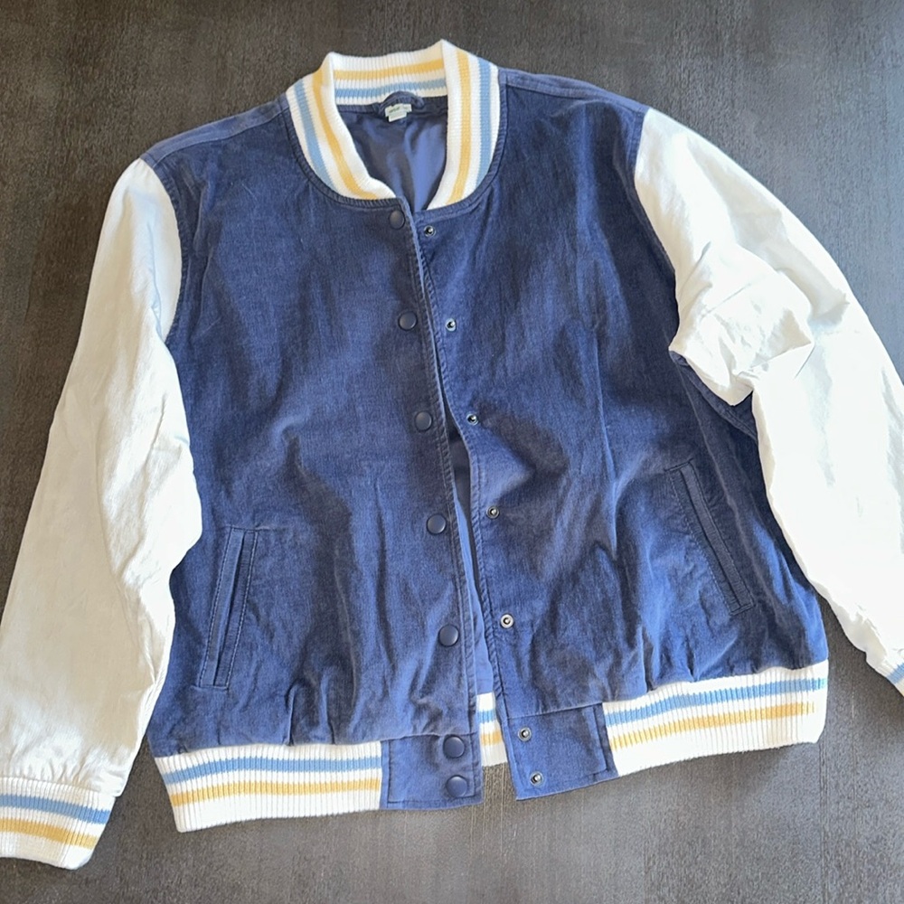 Aerie Corduroy Varsity Jacket